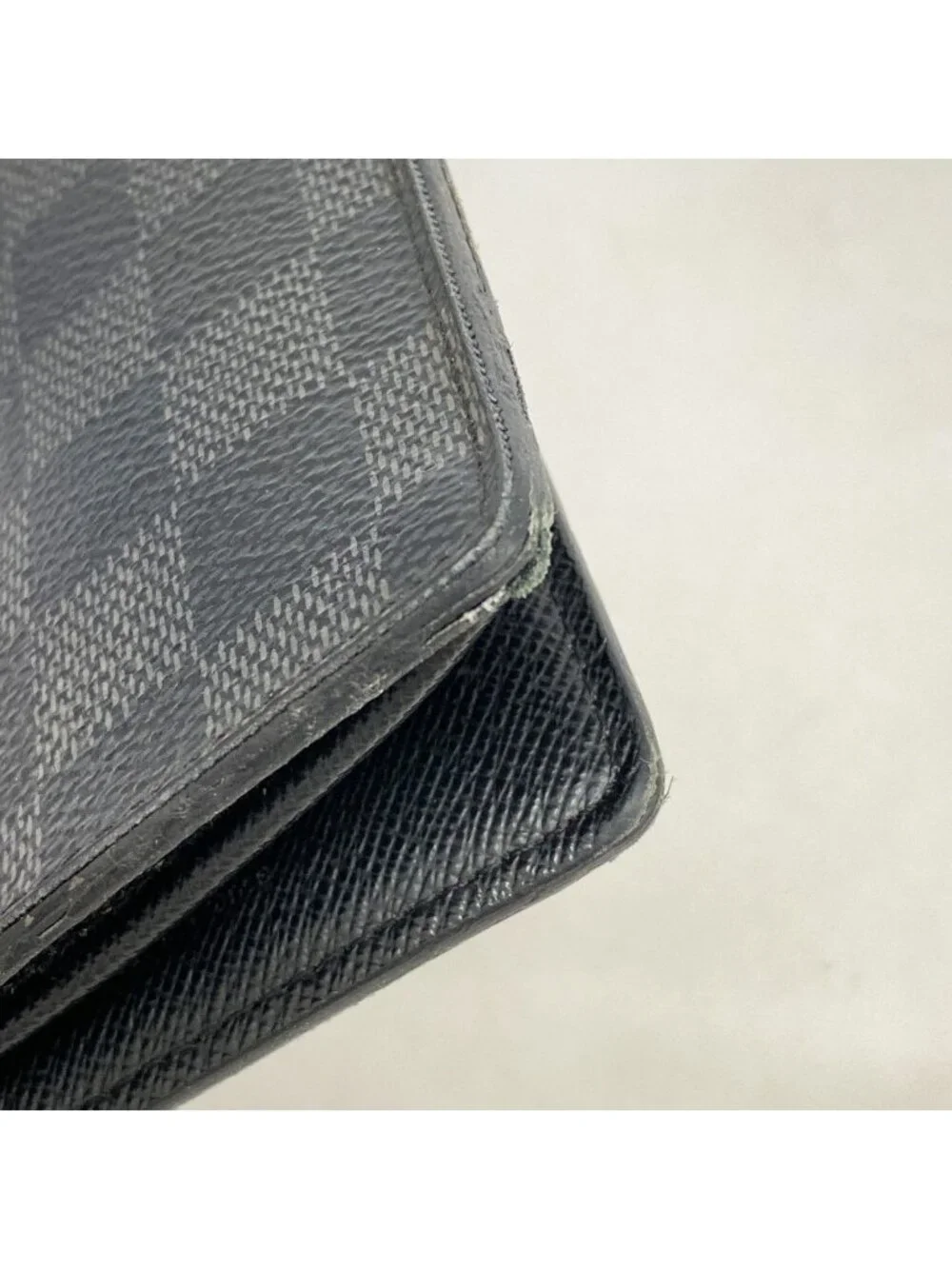 Louis Vuitton Wallet Damier Graphite Portefeuille Brazza Black